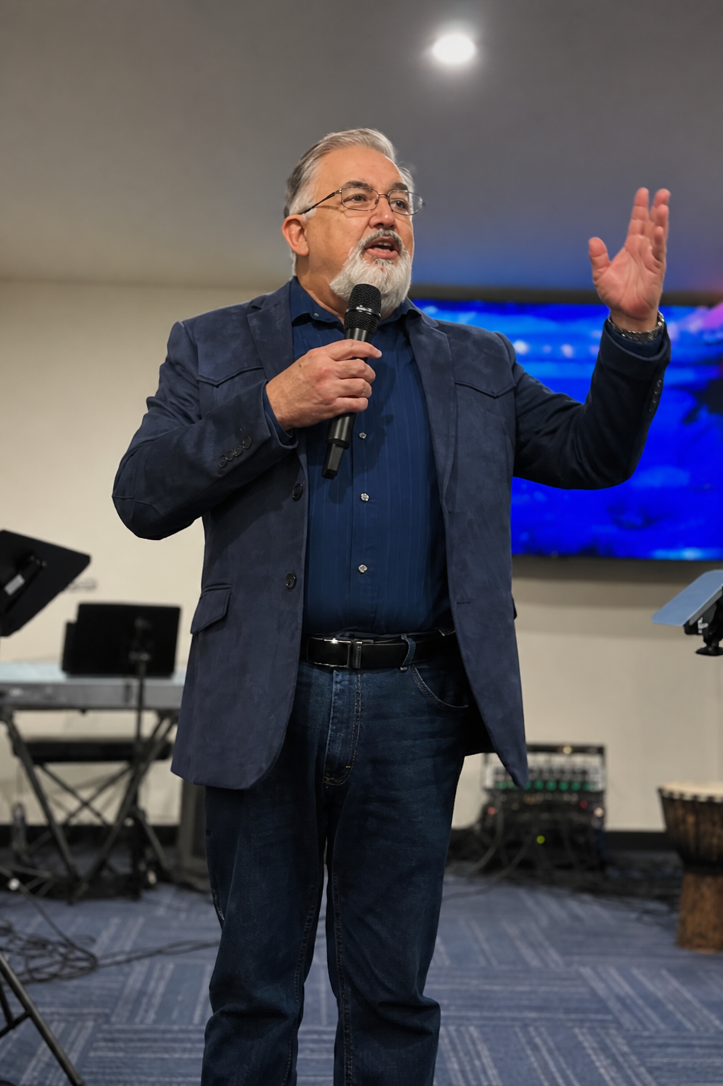 Pastor Raul Euresti speaking at Highest Praise Church